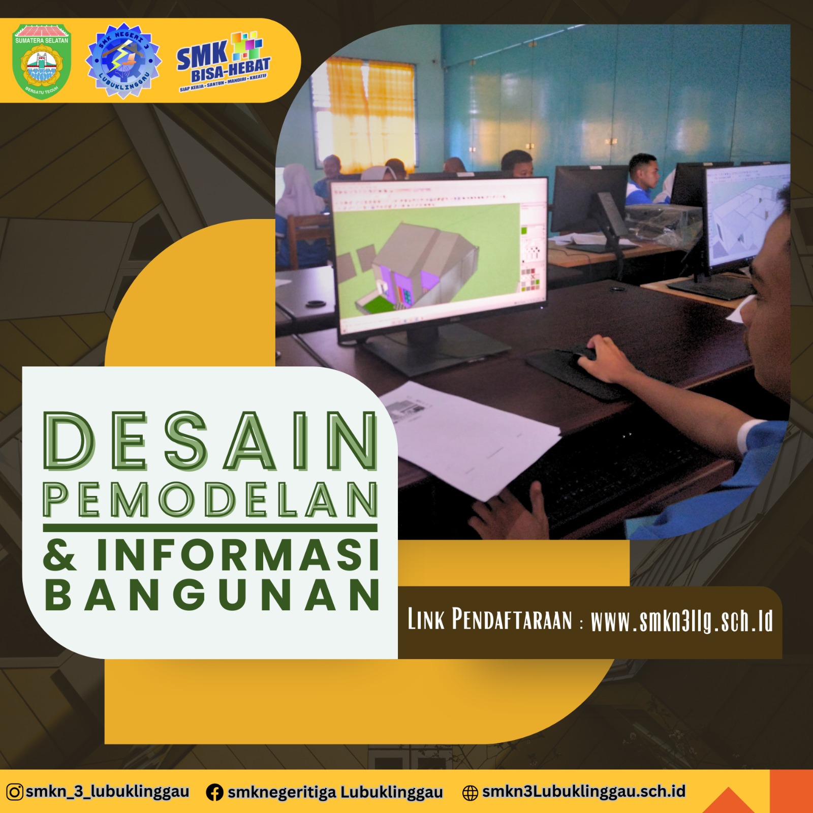 Gambar Desain Pemodelan dan Informasi Bangunan